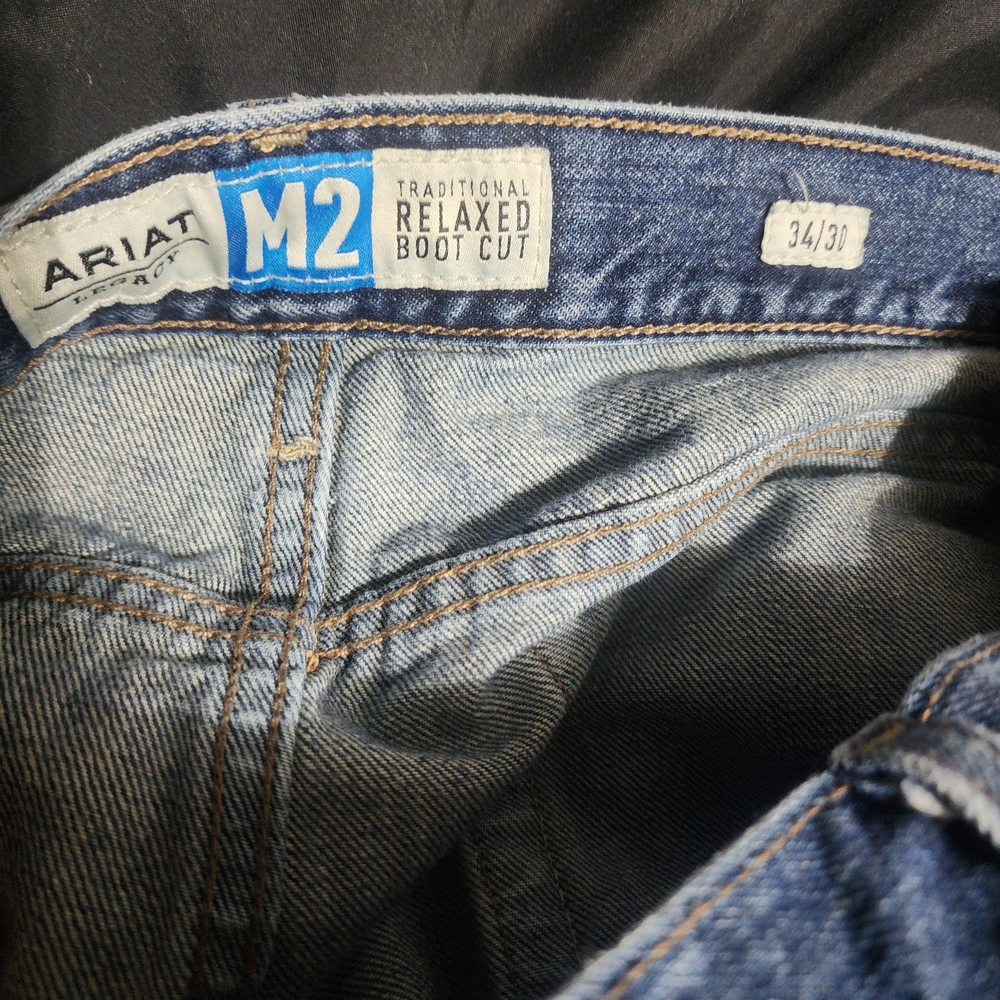 Ariat Women's Straight Leg Blue Jeans - Picture 4 of 4